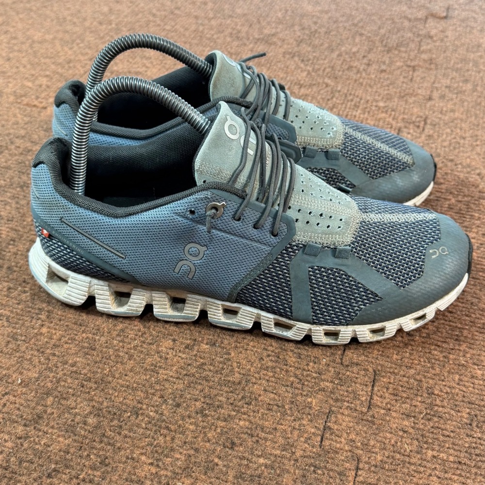 On Running Cloud Women 9 Blue Gray Low Top Sneakers 19.99197 C+ shoes fit gym